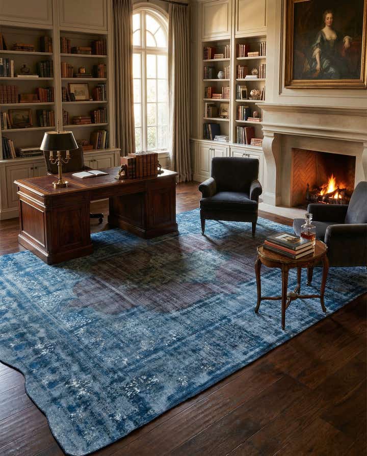 9' 10 x 12' 5 Vintage Royal Wool Rug