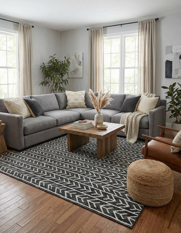 Detail image of 9' x 12' 2  Washable Sabrina Soto Aston Indoor / Outdoor Rug