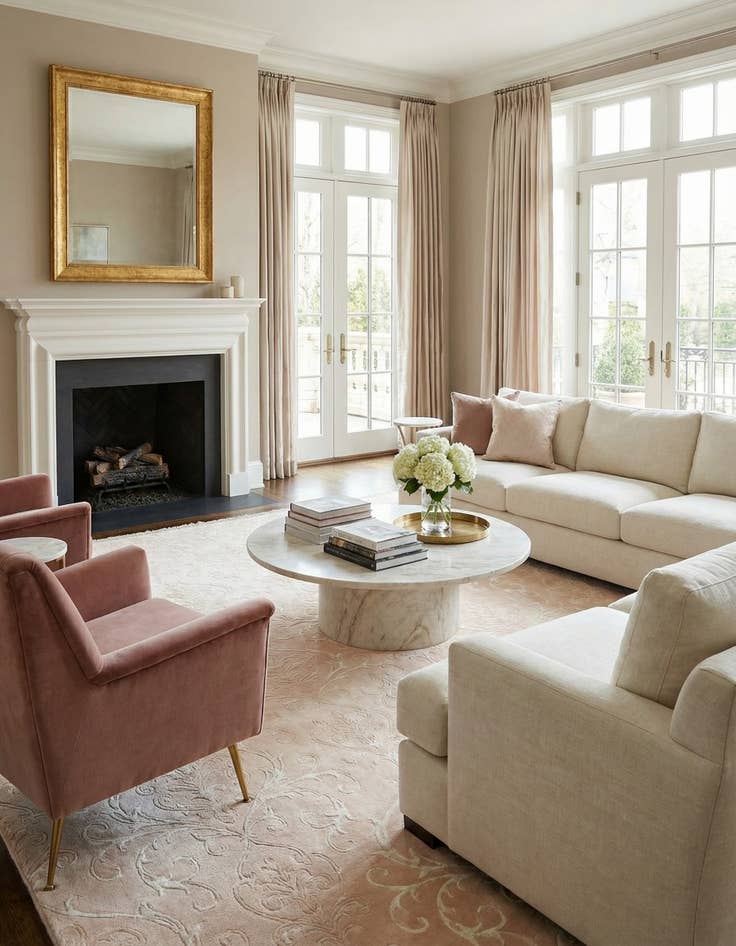 Detail image of 6' 11 x 9' 6  Hand Knotted Darya Wool Rug