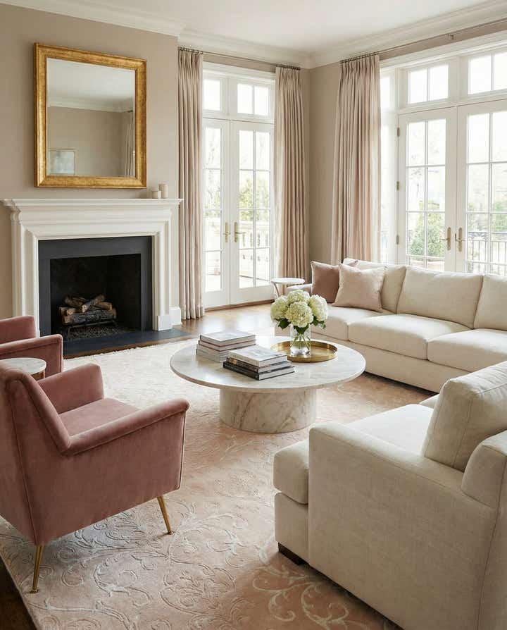 6' 11 x 9' 6 Hand Knotted Darya Wool Rug