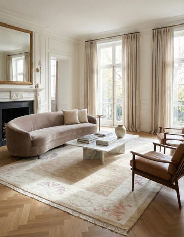 6' 7 x 9' 9 Hand Knotted Darya Rug