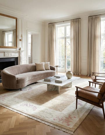 6' 7 x 9' 9 Hand Knotted Darya Rug