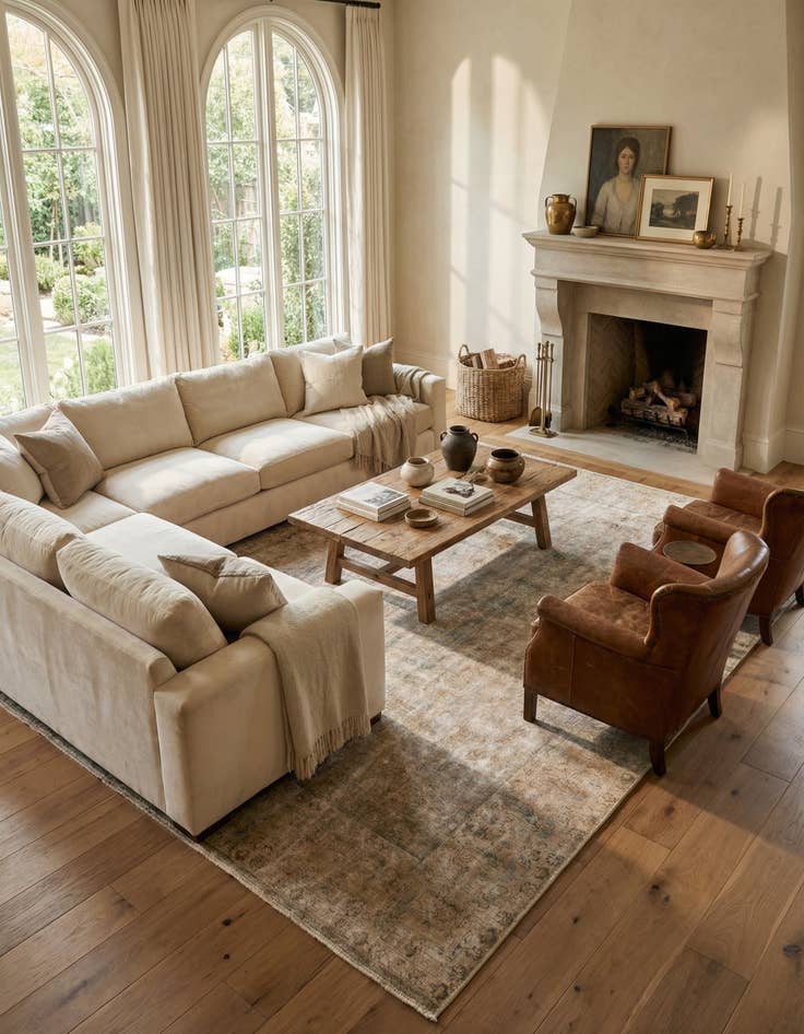 Detail image of  9' 5 x 12' 1  Hand Knotted Ultra Vintage Persian Wool Rug