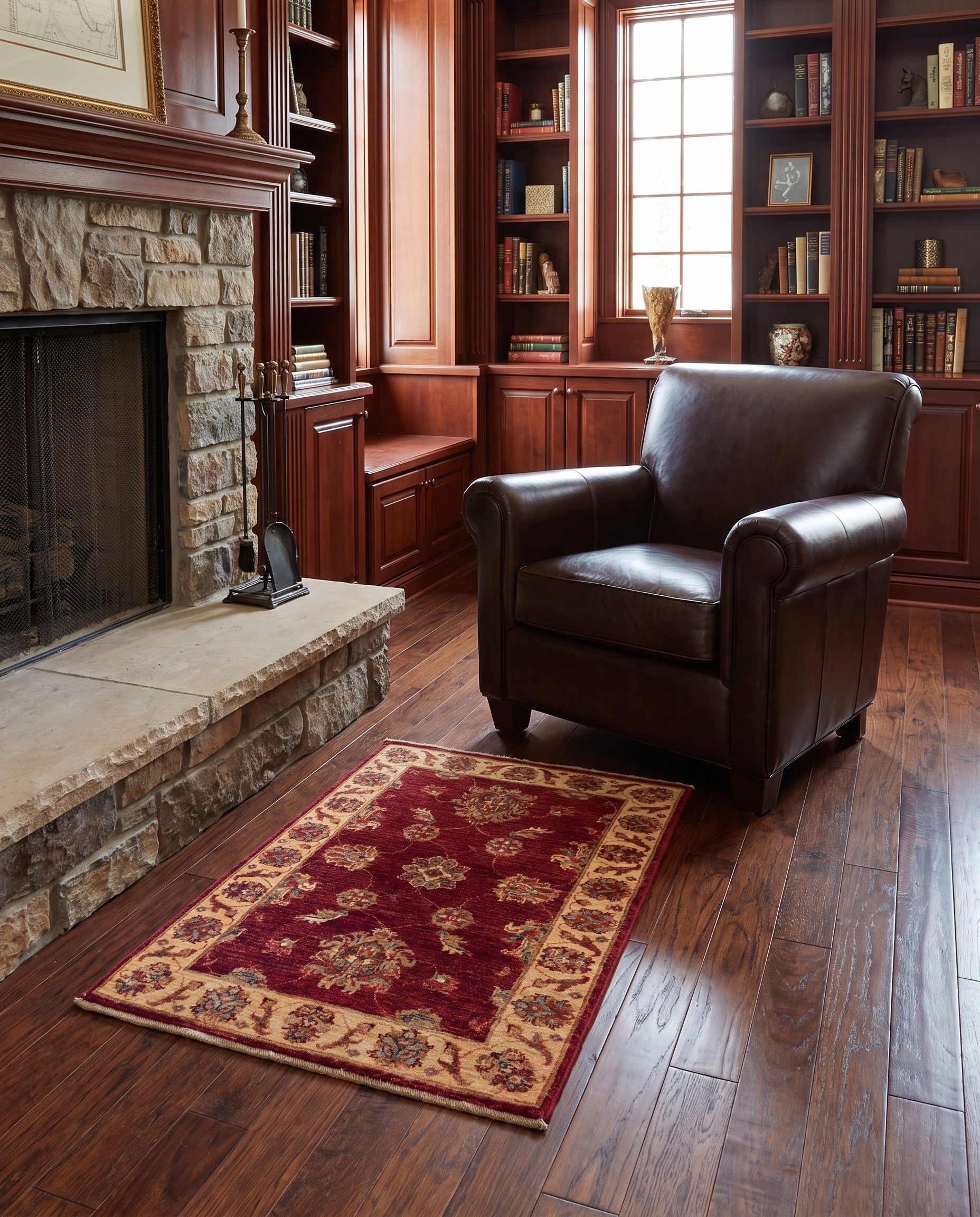 2' 9 x 3' 11 Hand Knotted Ziegler Rug