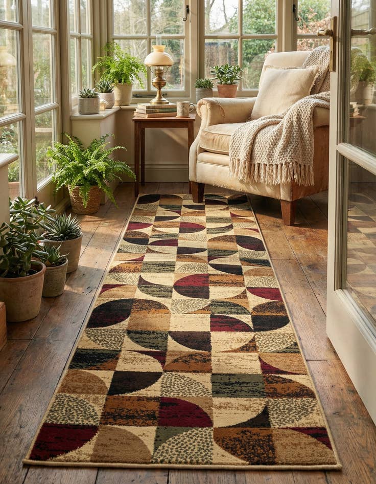 Detail image of 2' 7 x 12' Cafe Runner Rug