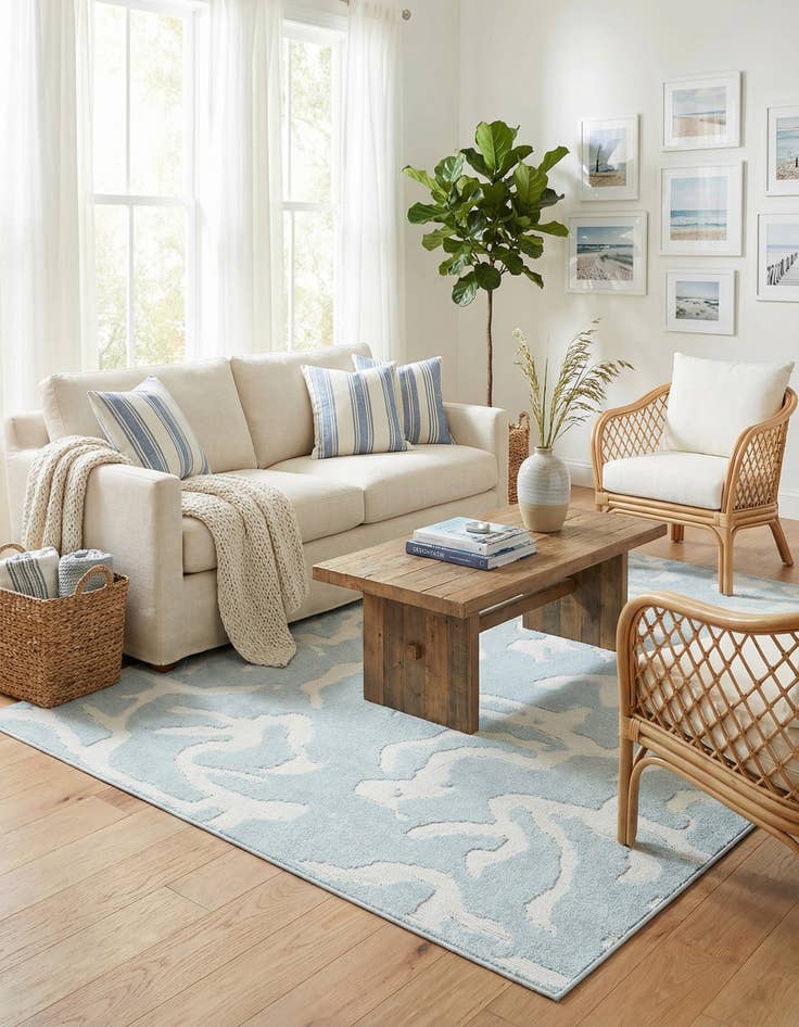 Detail image of  5' x 8'  Washable Sabrina Soto Indoor / Outdoor Rug