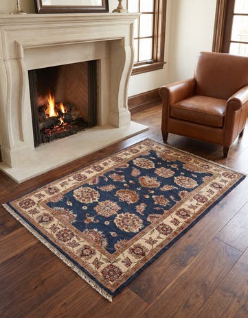 3' 1 x 4' 9 Hand Knotted Ziegler Rug