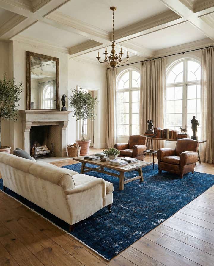 7' x 9' 9 Hand Knotted Ultra Vintage Persian Wool Rug