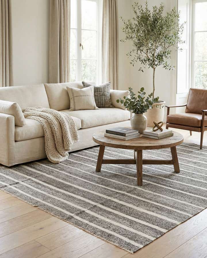 8' 3 x 9' 9 Hand Woven Kilim Modern Wool Rug