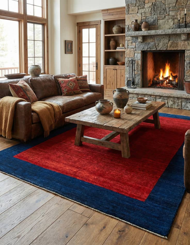 Detail image of  6' 11 x 10' 2 Gabbeh Shouli Rug