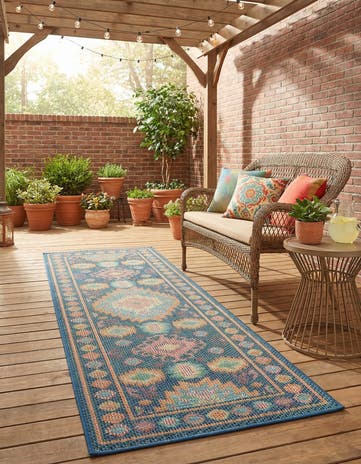 2' x 6' 1 Easy-Clean Baja Indoor / Outdoor Runner Rug