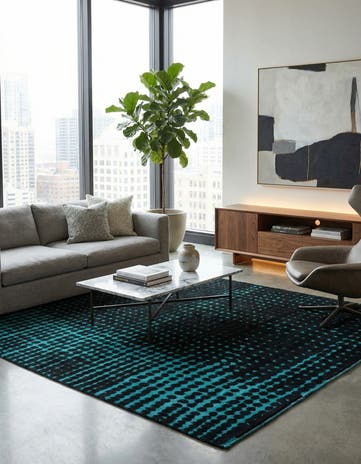 7' 6 x 10' 2 Hand Knotted Darya Wool Rug