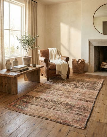 3' x 5' 2 Hand Knotted Ultra Vintage Persian Wool Rug