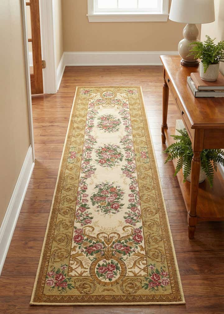 2' x 8' Easy-Clean Traditional Indoor / Outdoor Runner Rug