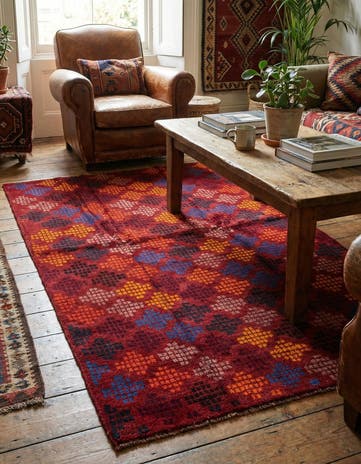 3' 10 x 6' Hand Knotted Balouch Wool Rug