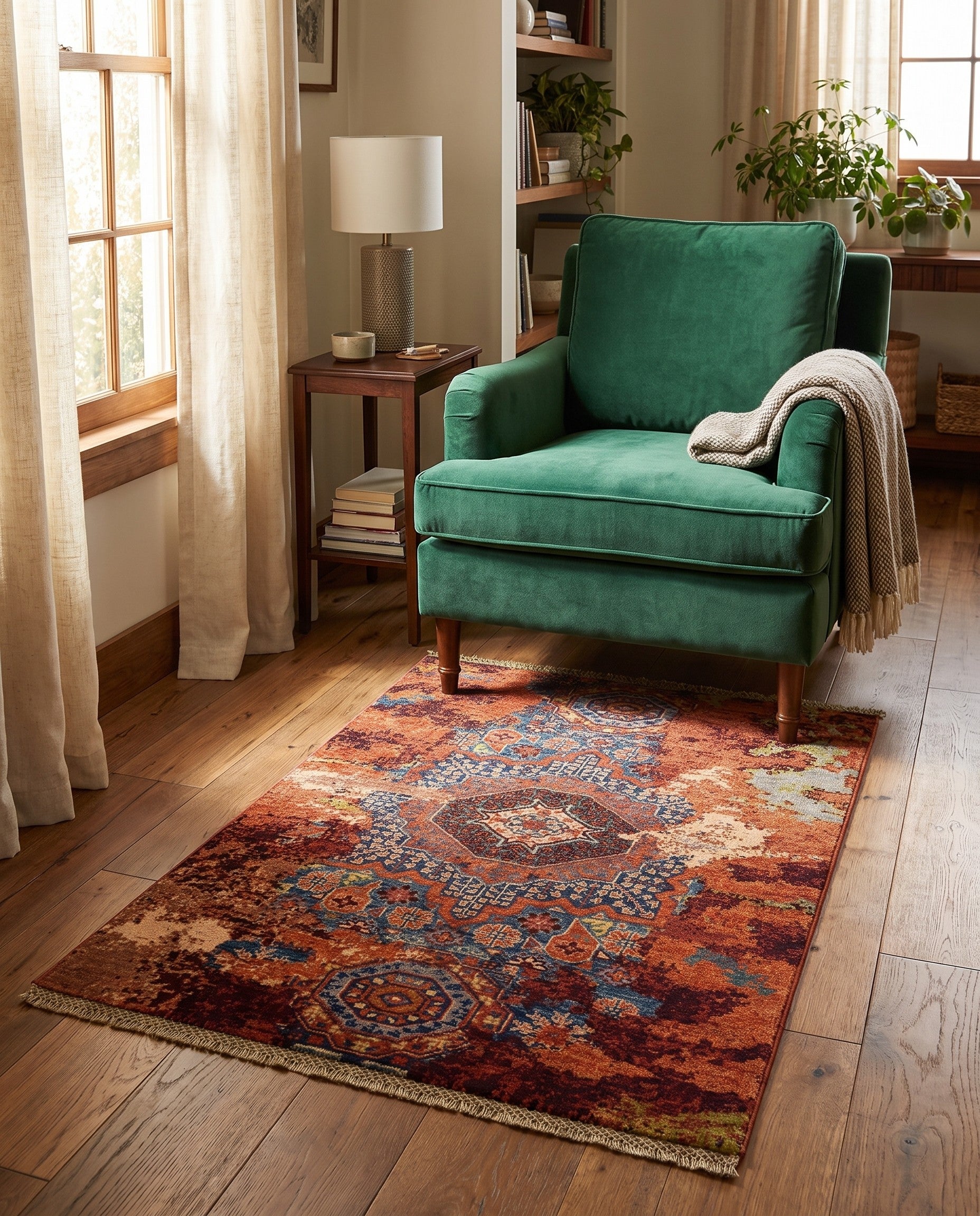 2' 10 x 4' Hand Knotted Mamluk Ziegler Rug