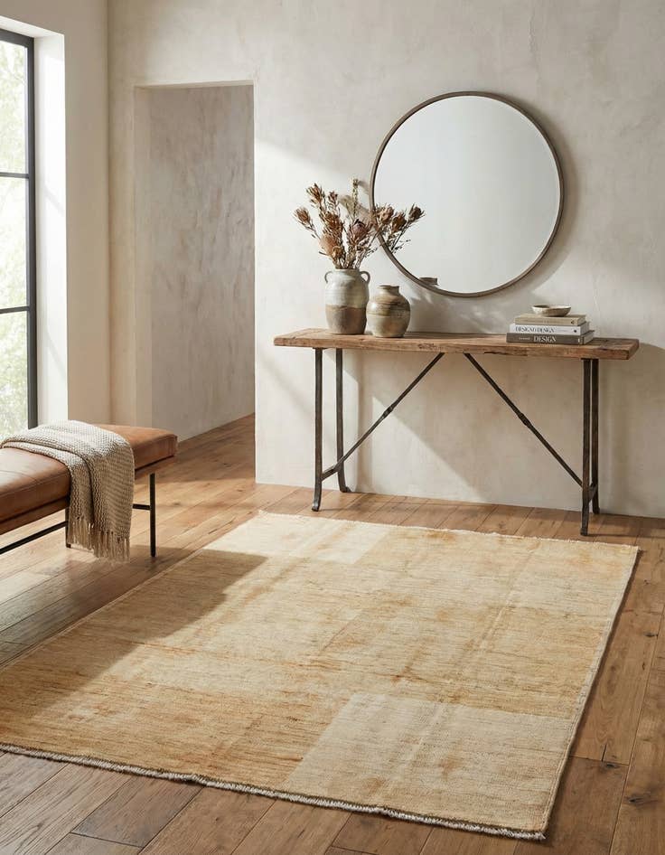 Detail image of 4' x 6'  Hand Knotted Modern Ziegler Rug