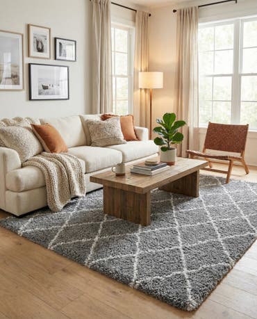  5' x 8' Moroccan Shag Rug