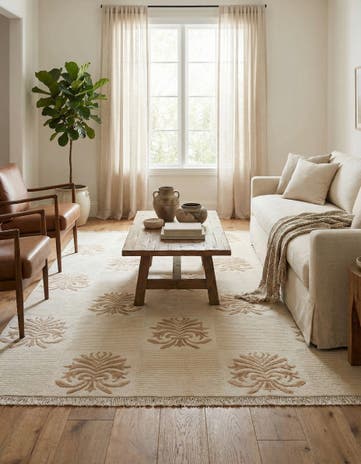 5' x 6' 4 Hand Knotted Darya Wool Rug
