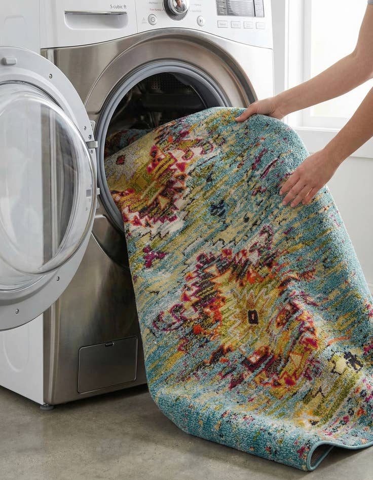 Detail image of 6' x 9'  Washable Arte Rug