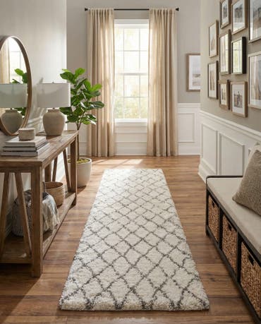  3' 3 x 19' 8 Moroccan Shag Runner Rug