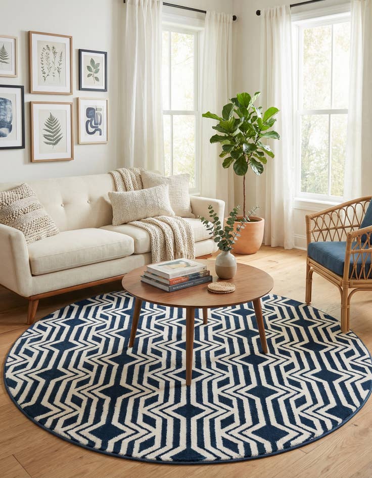 Detail image of 4' x 4' Vince Camuto Round Rug