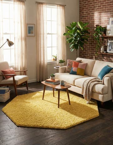 6' x 6' Everyday Shag Octagon Rug