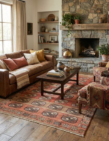 4' 5 x 6' 11 Hamedan Rug