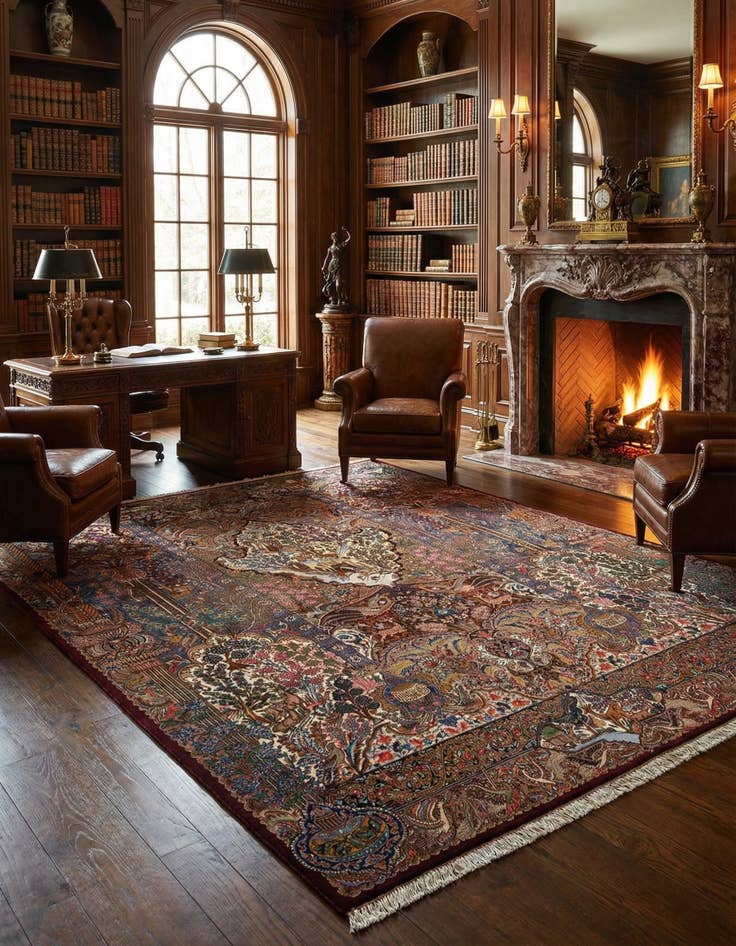 Detail image of 11' 5 x 15' 9 Kashmar Wool Rug