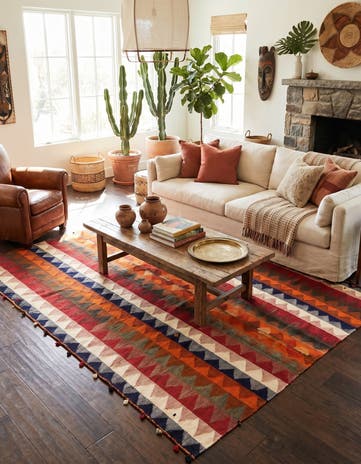 5' 8 x 6' 10 Jajim Square Rug