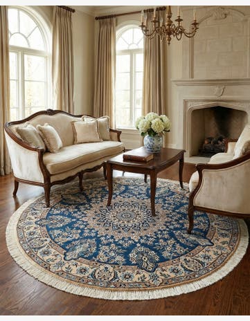 4' 11 x 4' 11 Nain Round Rug