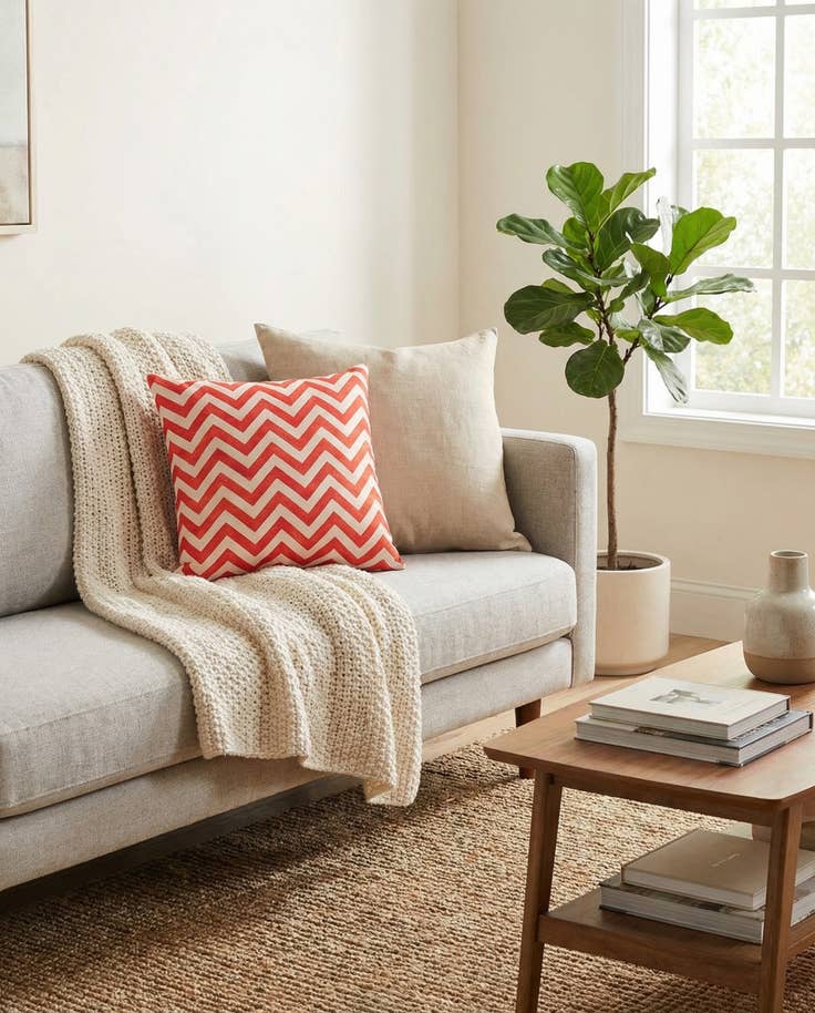 Detail image of 18" x 18" Chevron Pillow Cover