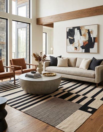 8' 2 x 11' 6 Hand Woven Kilim Modern Wool Rug