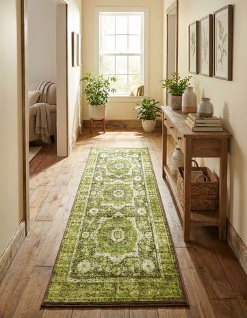 Light Green Istanbul Runner Rug