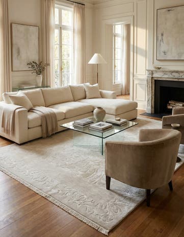 6' 7 x 9' 10 Hand Knotted Darya Wool Rug