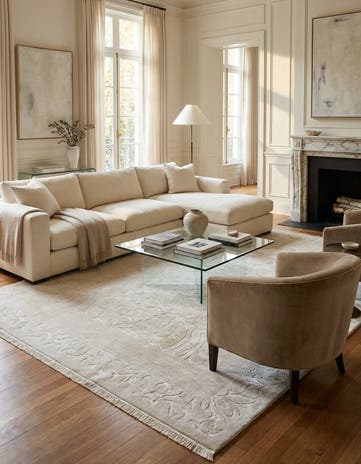 6' 7 x 9' 10 Hand Knotted Darya Wool Rug