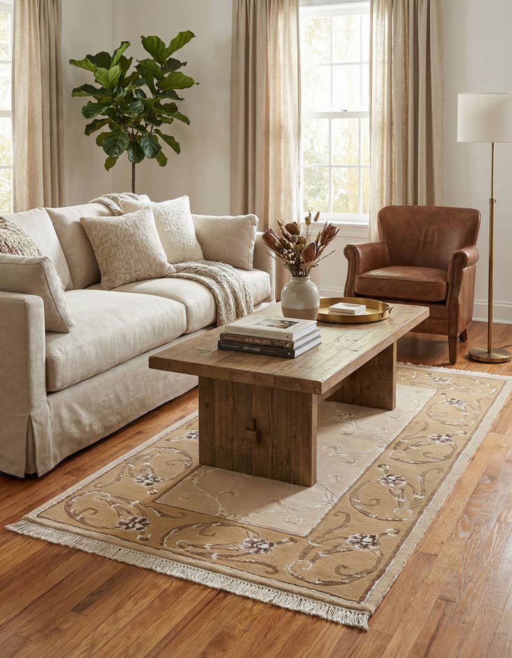 Detail image of 2' 8 x 5' 1  Hand Knotted Darya Rug