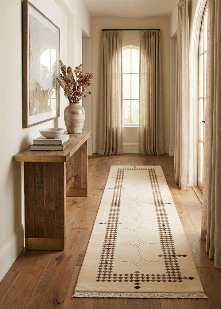 2' 9 x 9' 7 Hand Knotted Darya Wool Runner Rug