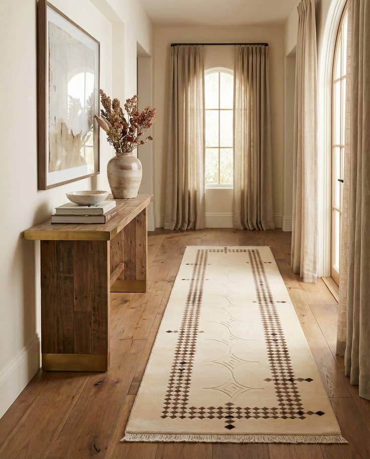 Detail image of 2' 9 x 9' 7 Hand Knotted Darya Wool Runner Rug