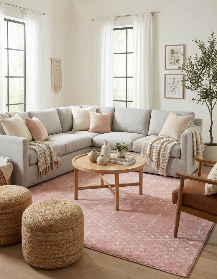 Detail image of 7' 10 x 10' Paxon Trellis Rug