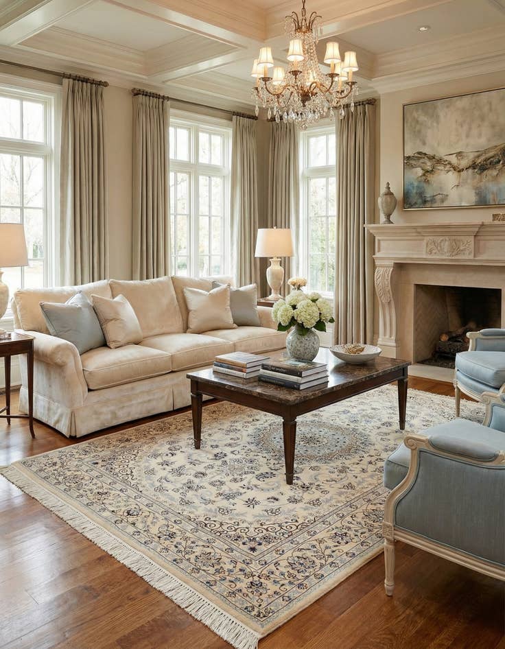 Detail image of 4' 2 x 6' 5 Nain Rug