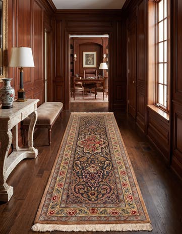 1' 8 x 4' 11 Ghom Runner Rug