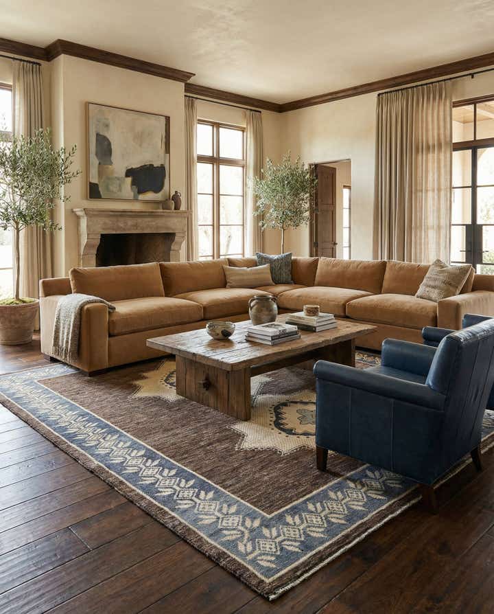 12' x 14' 7 Hand Knotted Moroccan Wool Rug