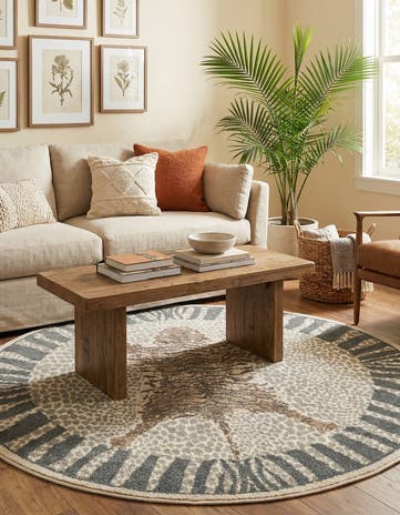 5' x 5' Savannah Round Rug