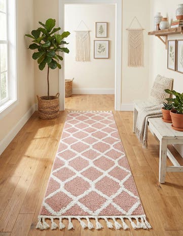 Pink Boho Runner Rug