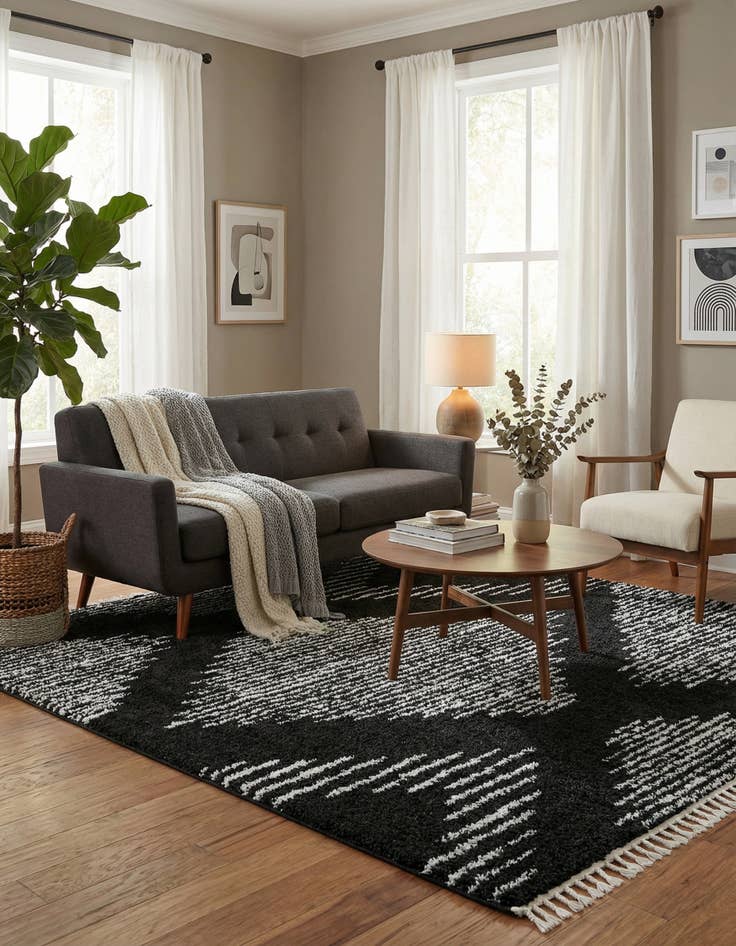 Detail image of  9' x 12' Serenity Shag Rug