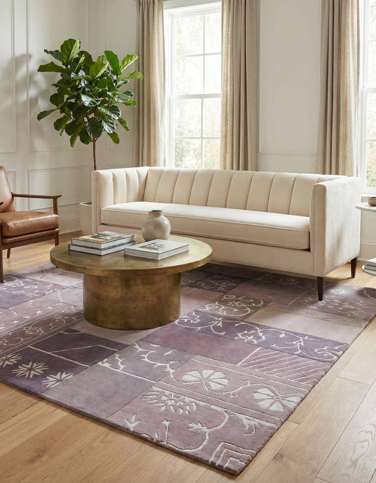 Detail image of 4' 7 x 6' 9  Hand Knotted Darya Wool Rug