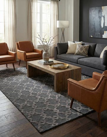 8' x 10' Hand Knotted Luna Rug
