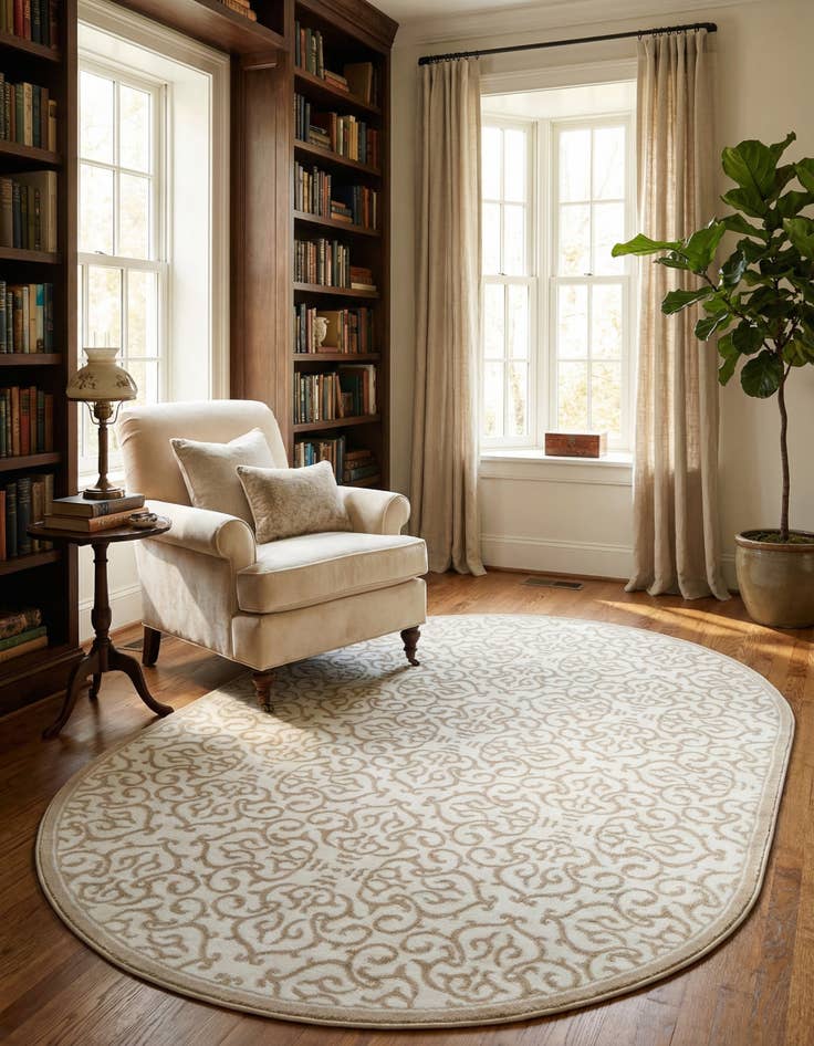 Detail image of  6' x 9' Nepal Oval Rug