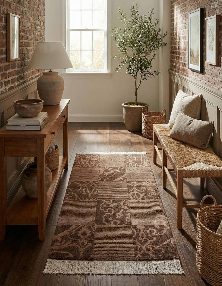 Detail image of  2' 7 x 4' 11  Hand Knotted Darya Wool Rug